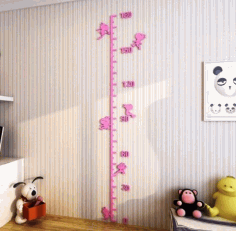 Height Marker Wall Height Chart For Laser Cutting Free Vector File