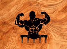 Hercules Key Hanger For Laser Cut Free DXF File