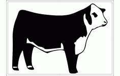 Hereford Cattle Free DXF File, Free Vectors File