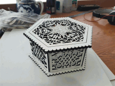 Hexagon Openwork Box 3mm Free Vector File