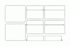Hinged Box Free DXF File