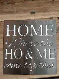 Home Ho And Me Free DXF File