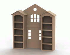 Home Shape Shelf Free DXF File