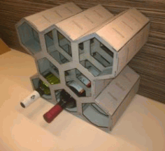 Honeycomb Wine Rack For Laser Cut Cnc Free DXF File