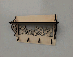 Hook Rack Entryway Shelf Free Vector File