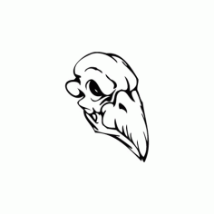 Horror Skull Bird Head 005 Free DXF File