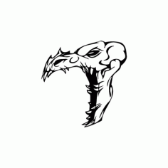 Horror Skull Bird Head 015 Free DXF File