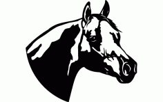 Horse Head Clip Free DXF File