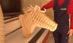 Horse Head Free DXF File