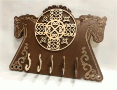 Horse Housekeeper For Laser Cut Free Vector File