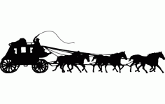 Horse Stage Free DXF File