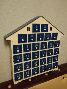 House Calendar Drawing For Laser Cutting Free Vector File