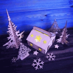 House Model For Laser Cut Cnc Free DXF File