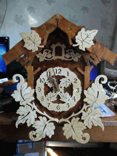 House Watch Drawing For Laser Cutting Free DXF File