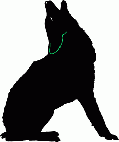 Howling Coyote Free DXF File