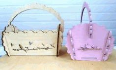 Hummingbird Basket For Laser Cut Cnc Free Vector File