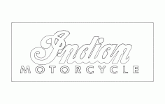 Indian Motorcycle Logo Free DXF File
