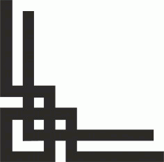 Islamic Corner Art Free DXF File