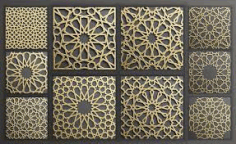 Islamic Scrollwork Pattern Free DXF File
