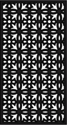Jali Flourishing Floral Design Pattern Free Vector File