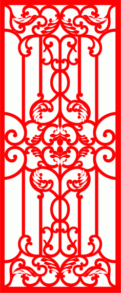 Jali Inspired Pattern Screen Free Vector File