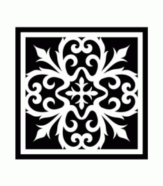 Jali Pattern Design Decor 252 Free DXF File