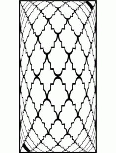 Jali Pattern Design Decor x14 Free DXF File