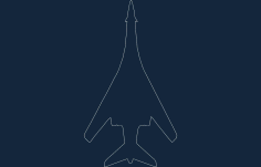 Jet b1 Free DXF File