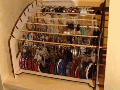 Jewel Rack 4mm Plywood Free DXF File