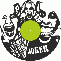 Joker Wall Clock Free Vector File