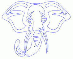 Jungle Animal Elephant Free DXF File