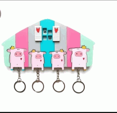Keychain Holder For Laser Cut Free Vector File