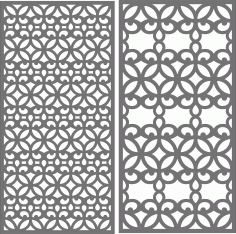 Kitchen Partition Seamless Floral Jali Panel For Laser Cut Free Vector File, Free Vectors File