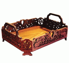 Kitchen Tray Fruit Basket Laser Cut Cnc Scroll Saw Plans Free Vector File