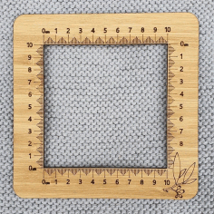 Knitting Tension Square Gauge For Laser Cutting Free Vector File