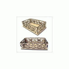 Korzina Box Laser Cut Free DXF File