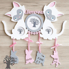 Koshki Foto Metrika For Laser Cut Free Vector File, Free Vectors File