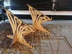 Kraken Laptop Stand 5mm Version For Laser Cutting Free DXF File