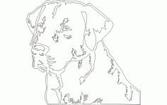 Labrador Retriever Dog Free DXF File