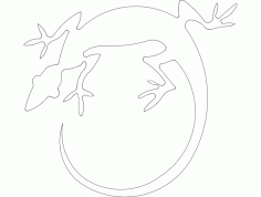 Lagarto (lizard) Free DXF File