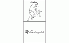 Lamborghini Logo Free DXF File