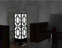 Lamp Wall Corner Design Free Vector File