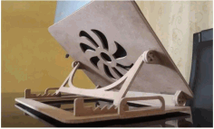 Laptop Stand Layout Free DXF File