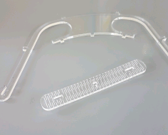 Laser Cur covid-19 Face Mask Frontale Pour Visiere 3mm Free DXF File