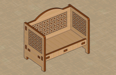 Laser Cut 3d Doll House Miniature Furniture Sofa Set Free Vector File, Free Vectors File
