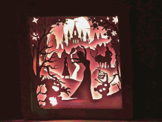 Laser Cut 3d Illusion Lamp Led Light Box Free DXF File