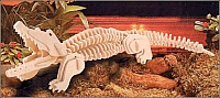 Laser Cut 3d Puzzle Alligator Template Free DXF File