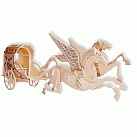 Laser Cut 3d Puzzle Cavalo Alado Template Free DXF File