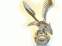 Laser Cut 3d Puzzle Eagle Template Free DXF File