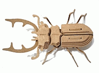 Laser Cut 3d Puzzle Escaravelo Template Free DXF File
